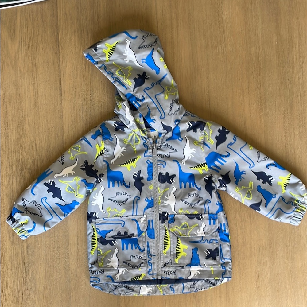 Carter’s Kids Dinosaur Print Hooded Rain Jacket